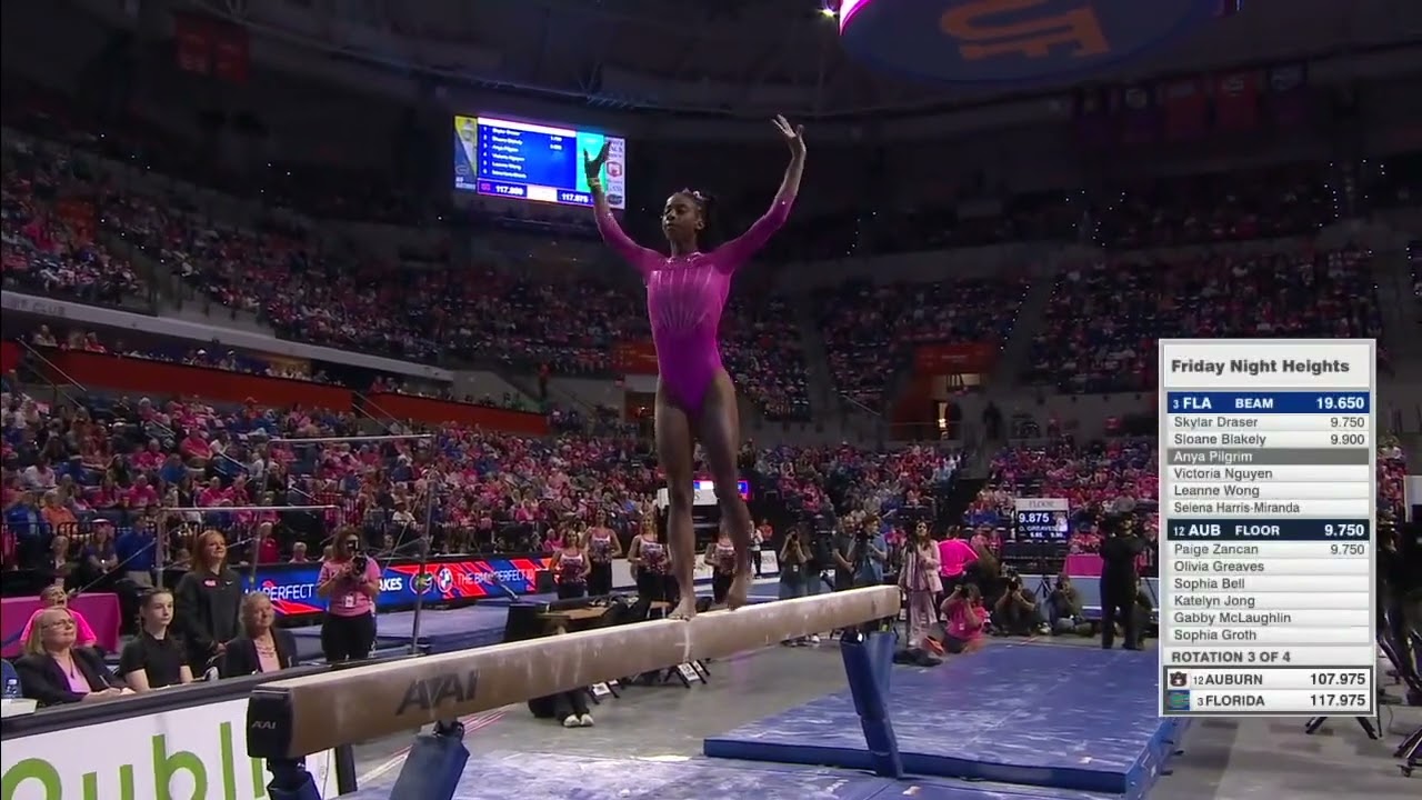 Anya Pilgrim 9.85 Beam Florida vs Auburn 2-14-25