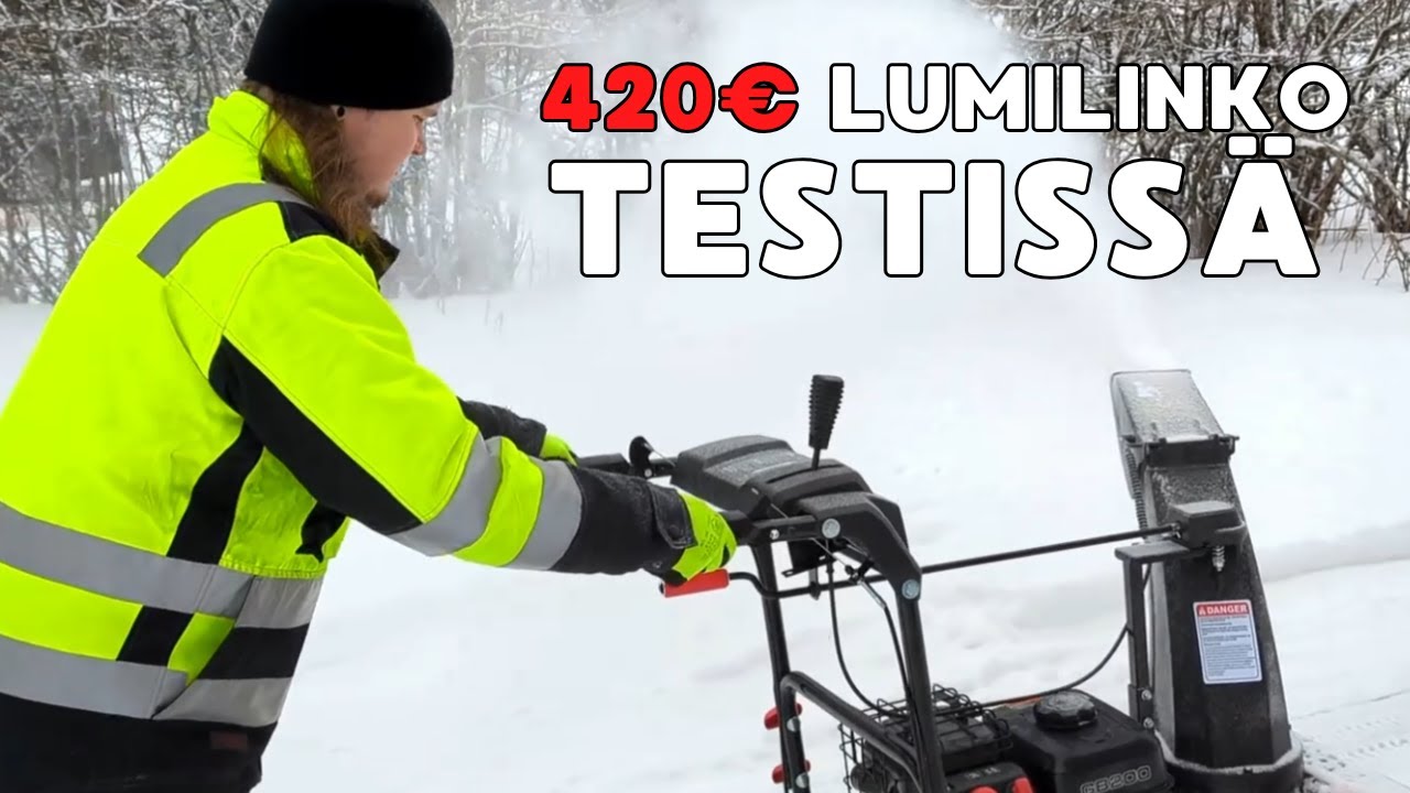 Voiko halpa olla hyv&auml;? Pohjola Motors PM600 Lumilinko 4,3kW / 196cc testiss&auml;!