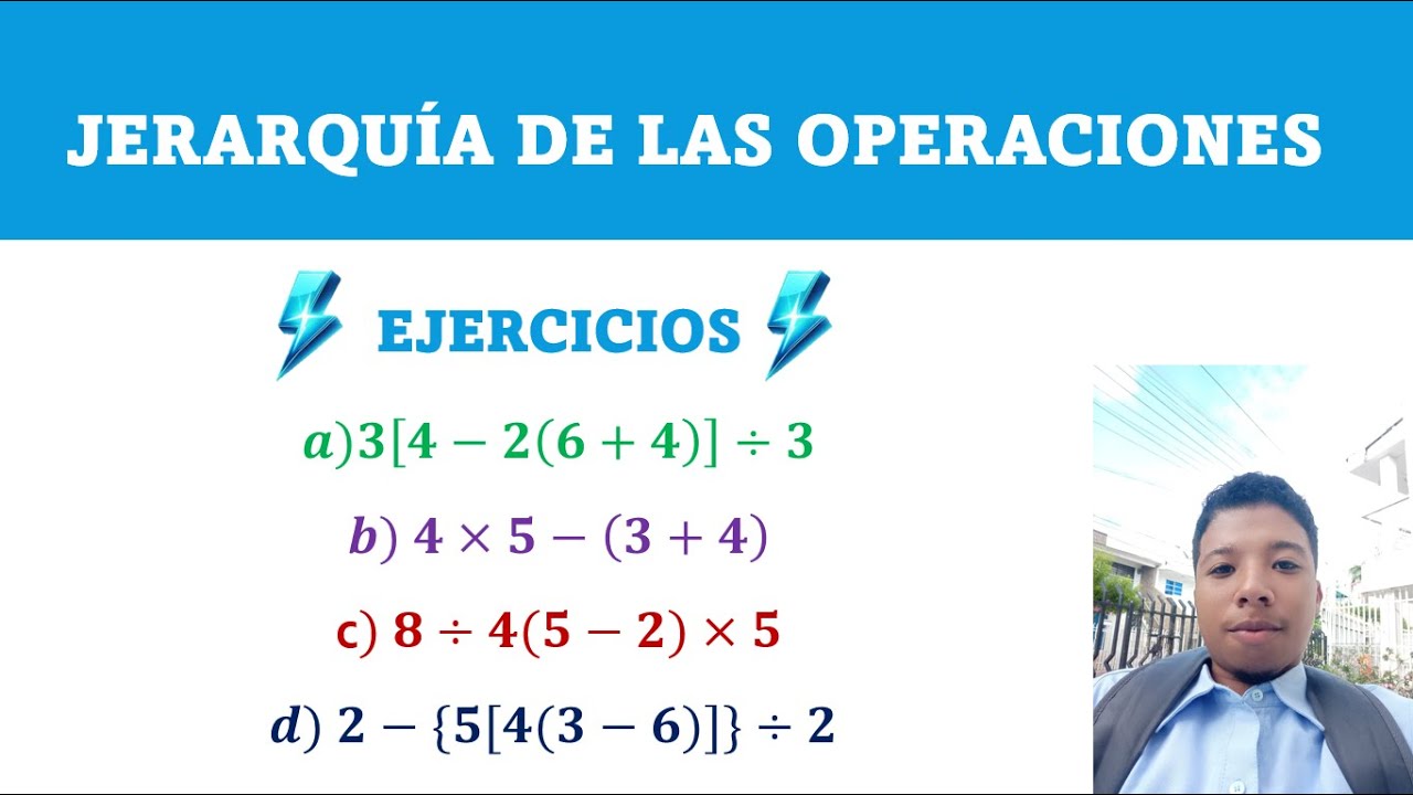 Jerarquía de operaciones - EJERCICIOS AUMENTANDO LA DIFICULTAD
