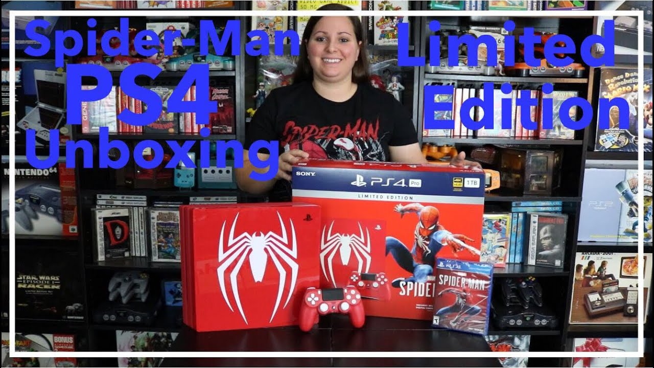 MARVEL SPIDER-MAN PS4 PRO UNBOXING - LIMITED EDITION PLAYSTATION 4