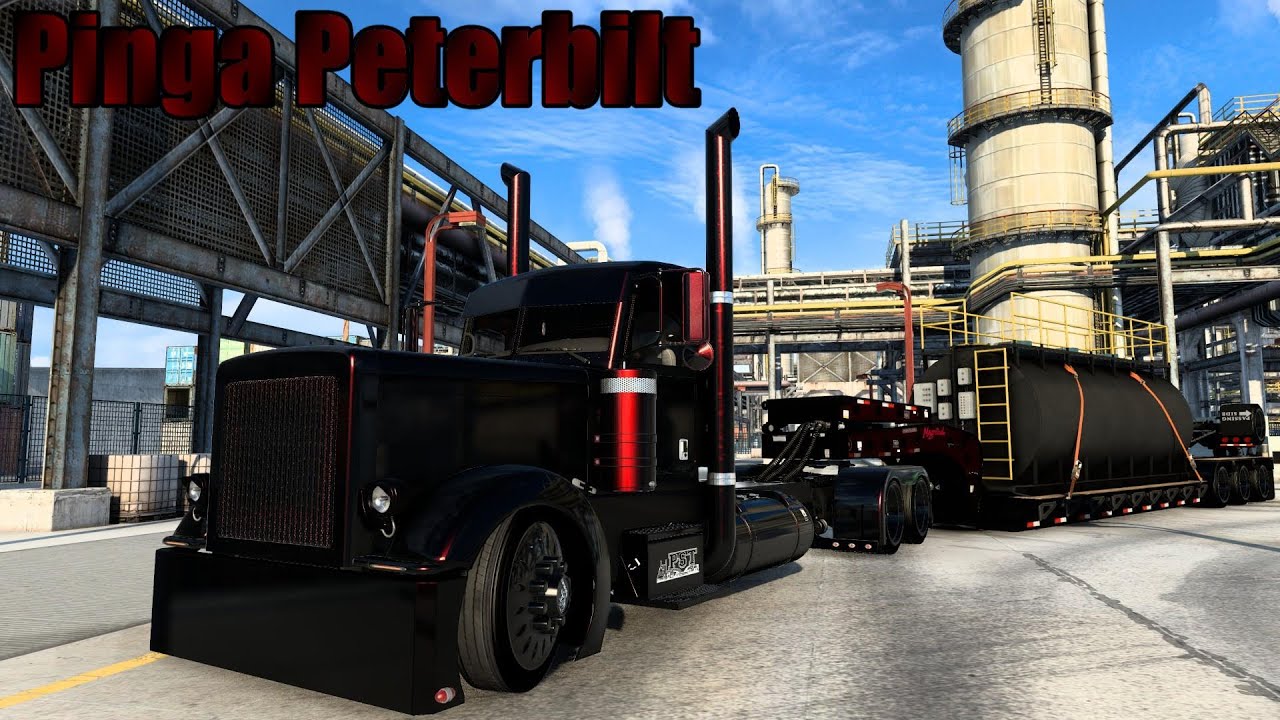 【ATS】Pinga Peterbilt / ZM Cummins N14 Sound / Fontaine Magnitude Lowboy
