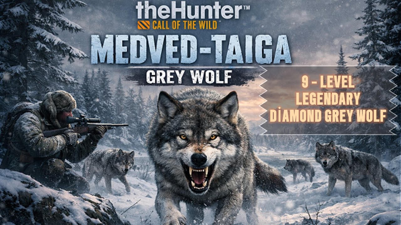 9 LEWEL EFSANE DIAMOND GREY WOLF / DIAMOND MOOSE AVI / THE HUNTER CALL OF THE WILD