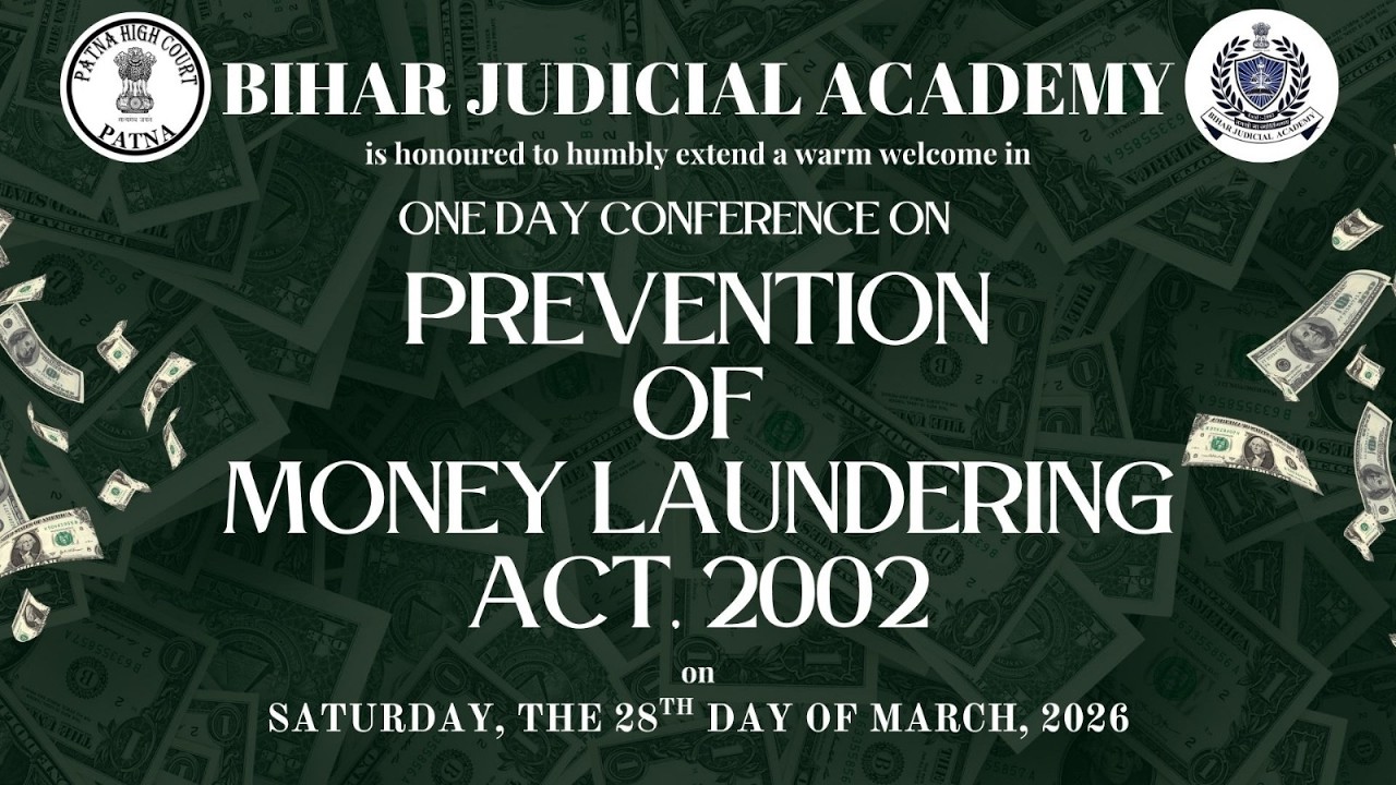 📡#Live: One-Day Seminar on Prevention of Money Laundering Act, 2002 (PMLA).