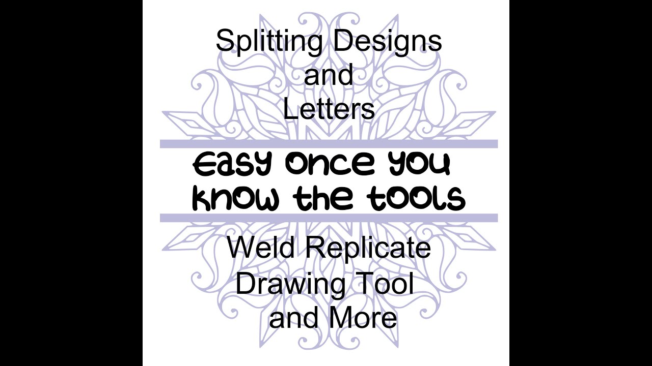 Splitting Designs and Letters in Silhouette Studio - How to make a split monogram.