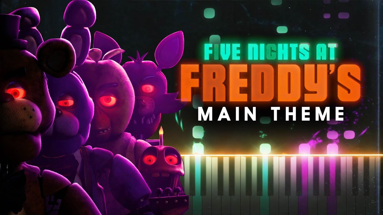 Five Nights at Freddy's Movie MAIN THEME (Synthesia Piano Tutorial)