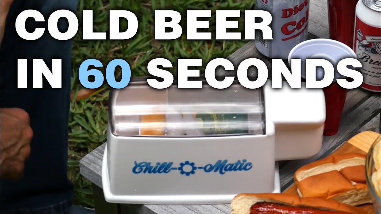 Chill-o-Matic Spinning Beer Machine - Cools Beer Can In 60 Seconds