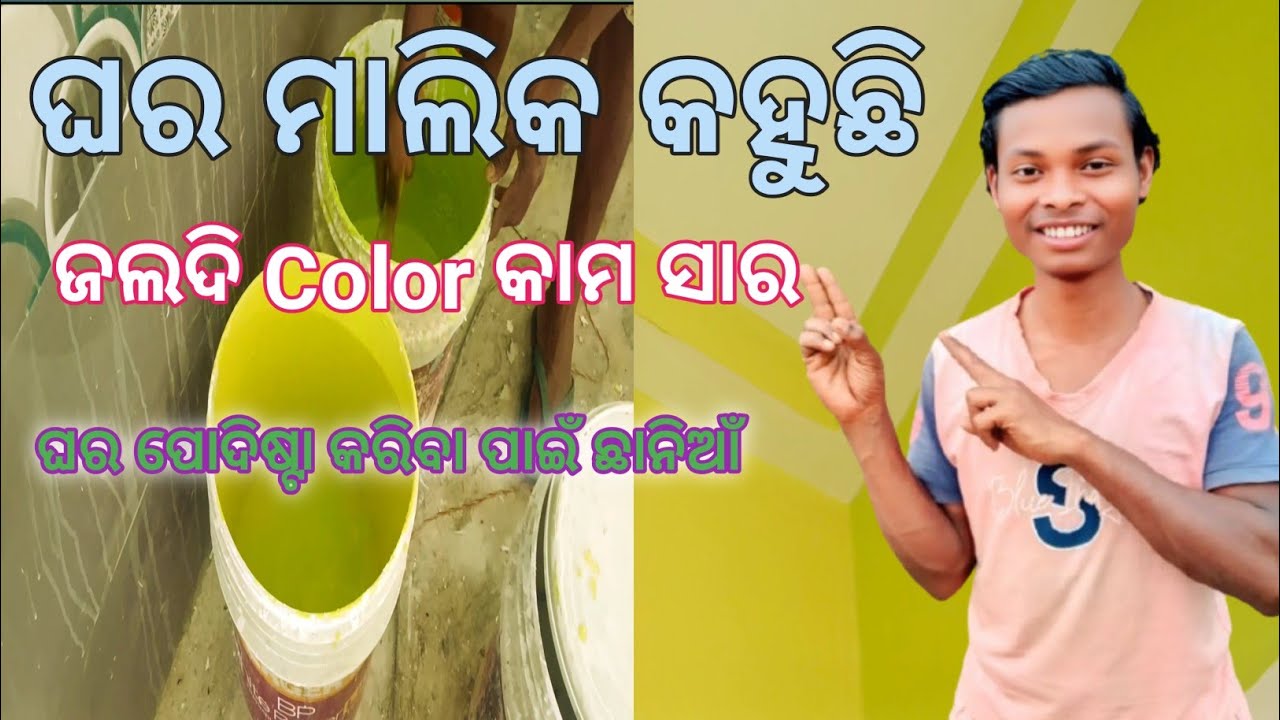 ଘର ମାଲିକ କହୁଛି ଜଲଦି Color କାମ ସାର ||#ghara malika kahuchhi kam sara ||@Dakuavlogs1999 #odisha 
