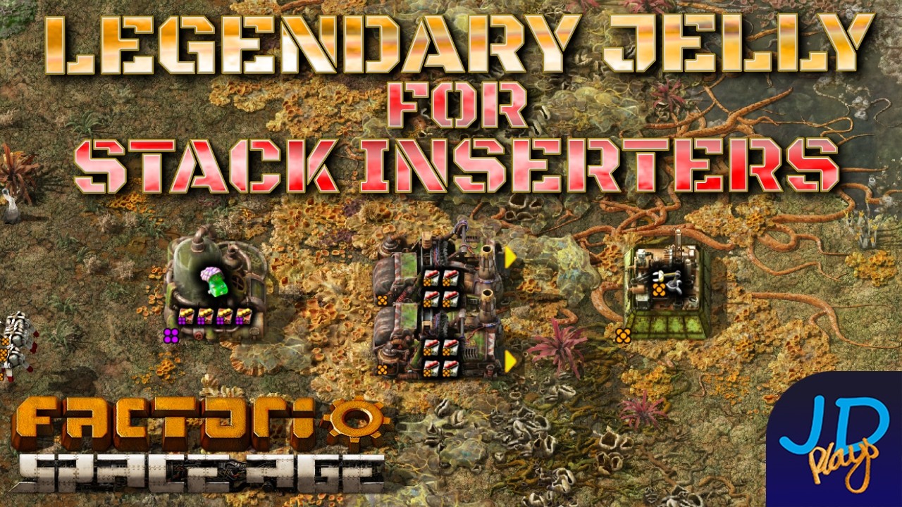 Legendary Jelly for Stack Inserters ⚙️ Factorio Space Age 🚀  Ep57 🏭 Lets Play