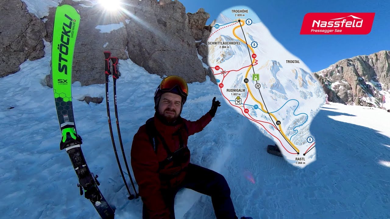 Nassfeld - Troghöhe zum Rastl - Schwarze Piste Nr. 75