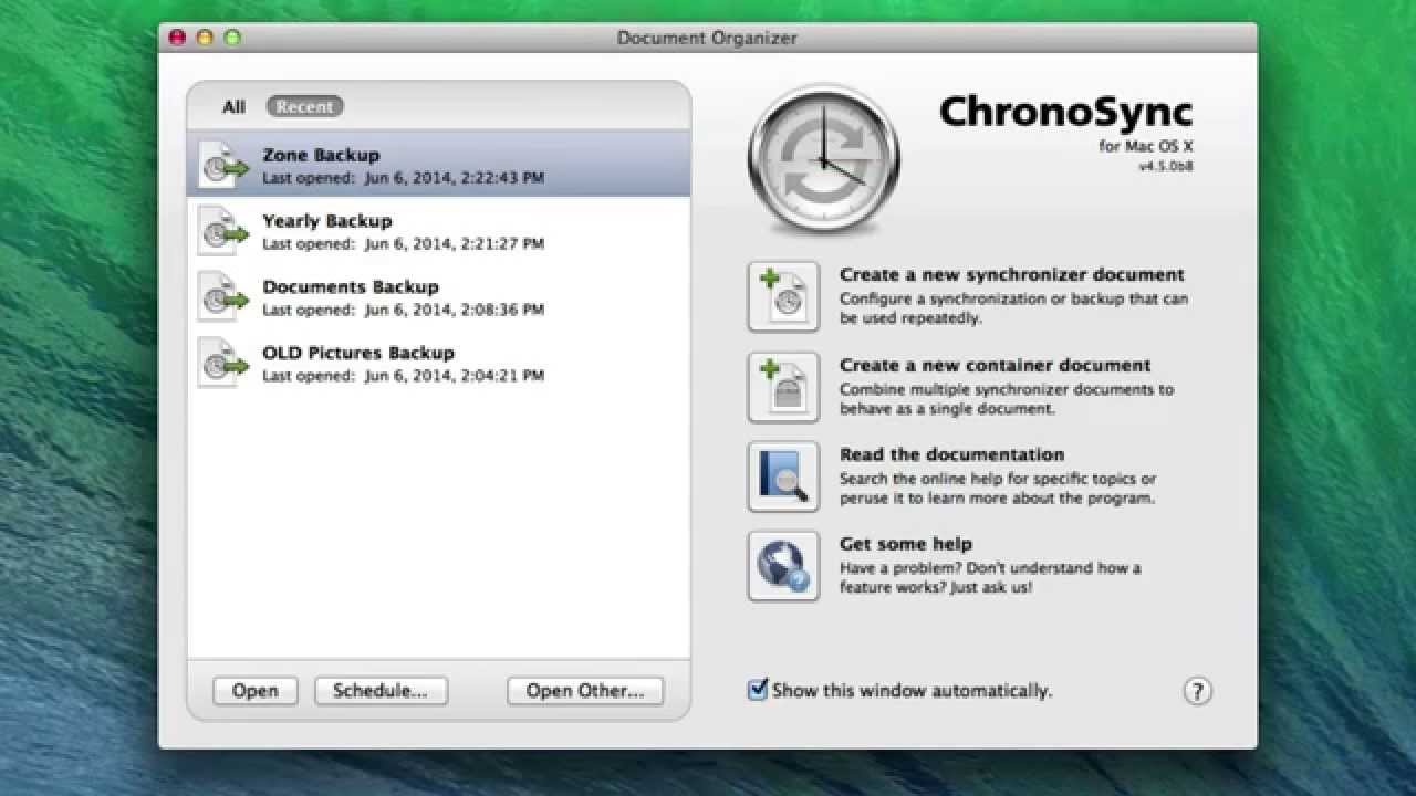 ChronoSync Document Organizer Introduction