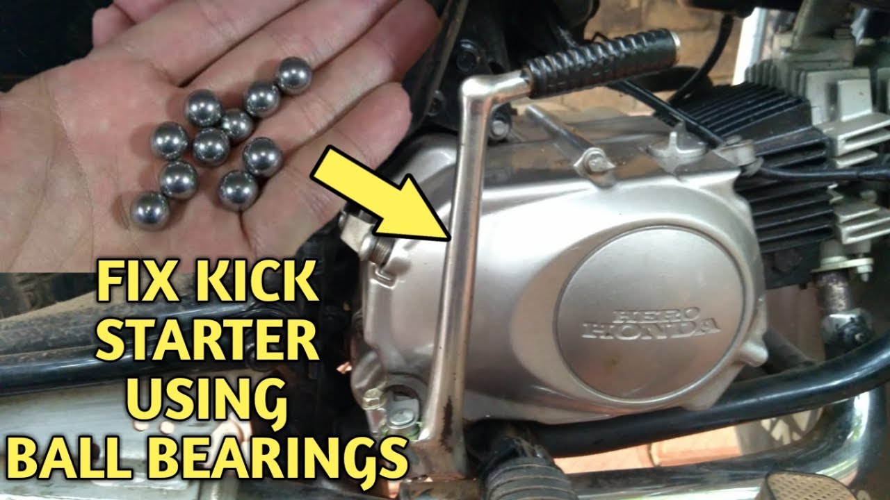 Fix Loose Kick Starter Using Ball Bearings
