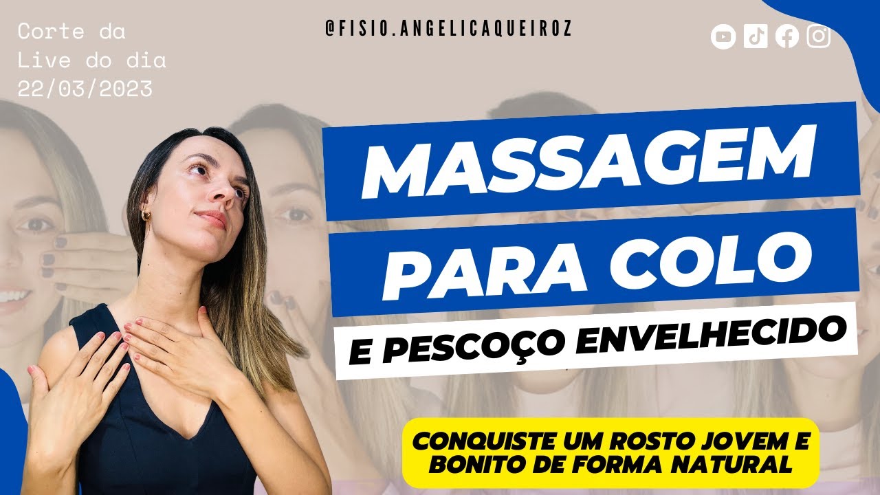 Massagem para colo e pescoço envelhecido