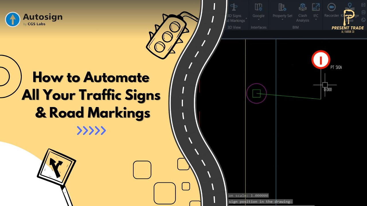 How to Automate All Your Traffic Signs & Road Markings in Civil 3D