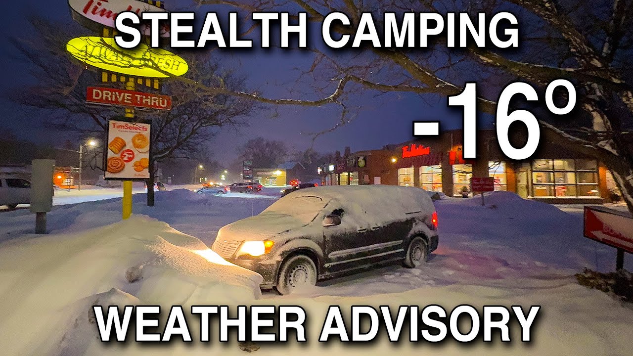 Winter Weather Warning • Minivan Stealth Camping