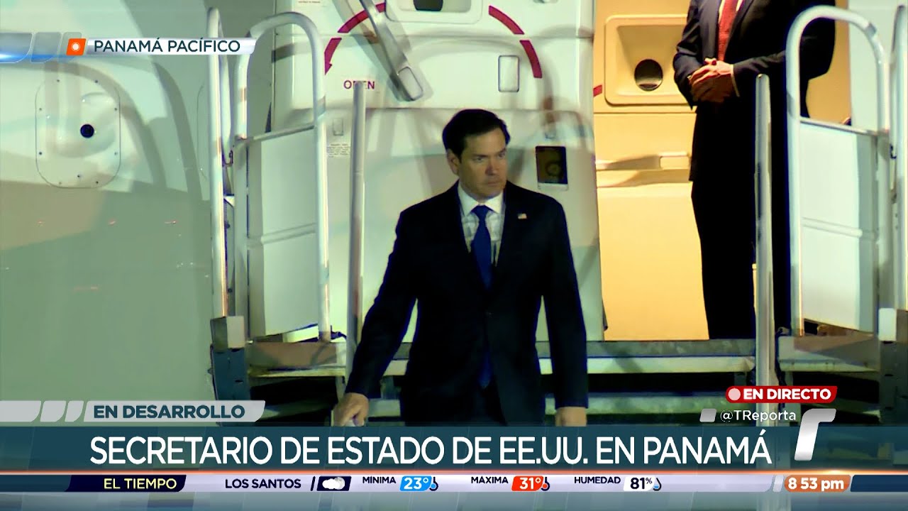 Secretario de Estado de EE. UU., Marco Rubio, llega a Panamá