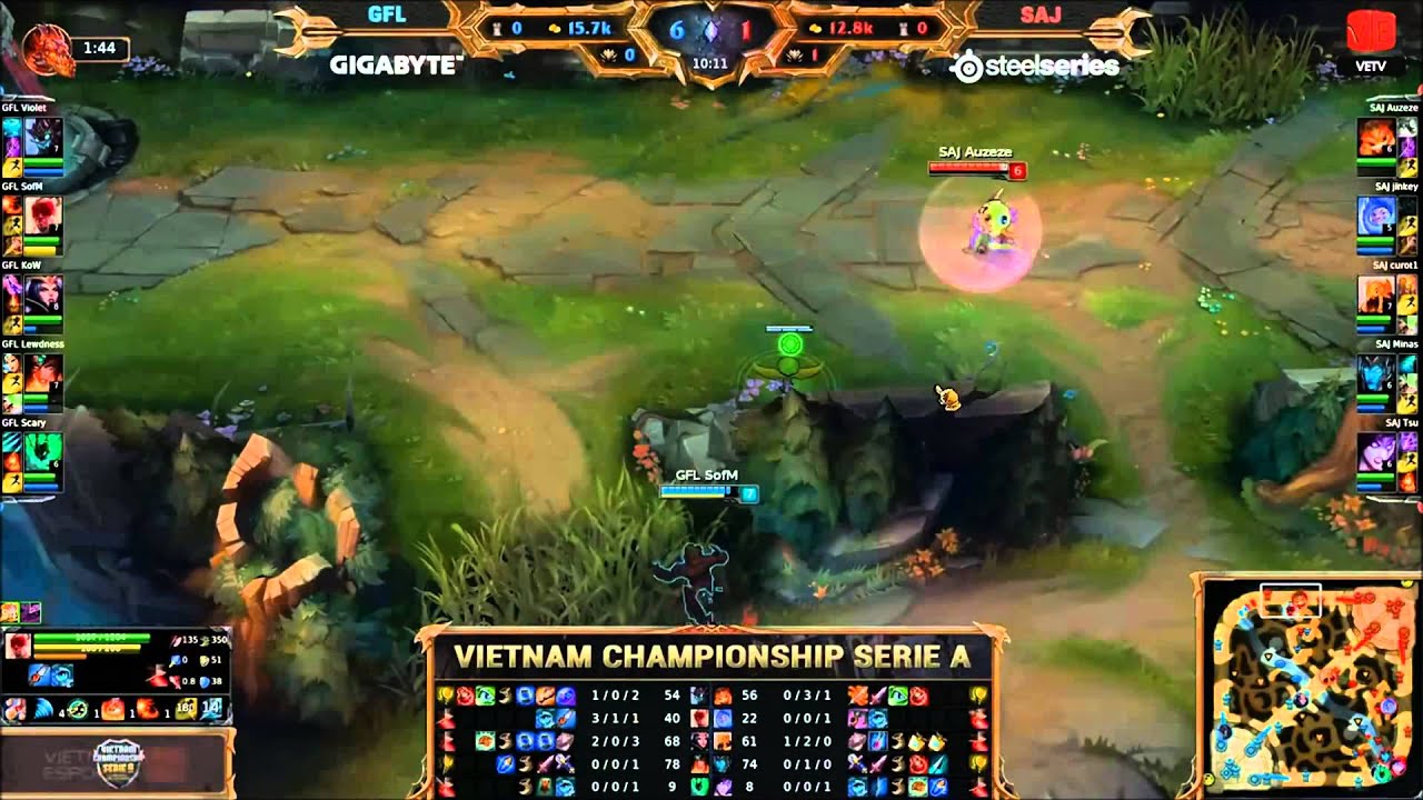 Highlight Lee Sin SofM vs Saigon Jokers VCSA 2015 m&ugrave;a h&egrave;