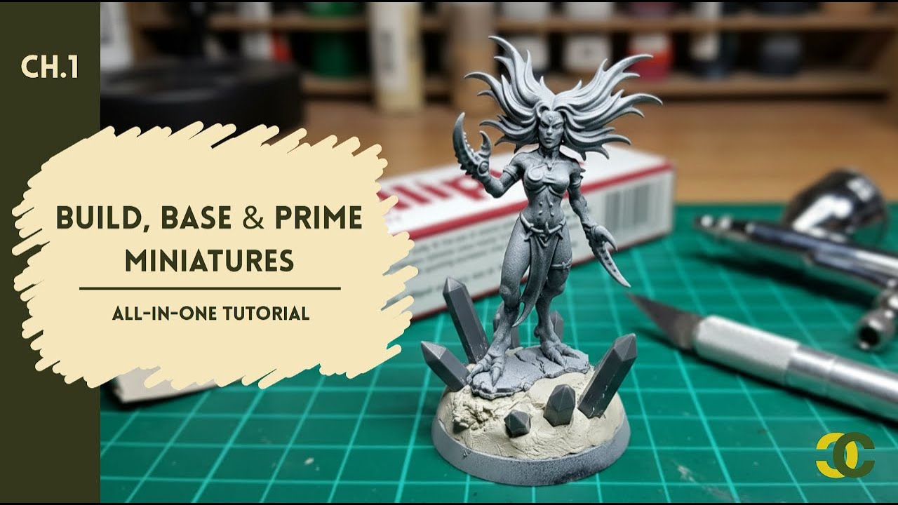 How to Assemble Miniatures, Build Custom Bases & Airbrush Prime | Daemons of Slaanesh