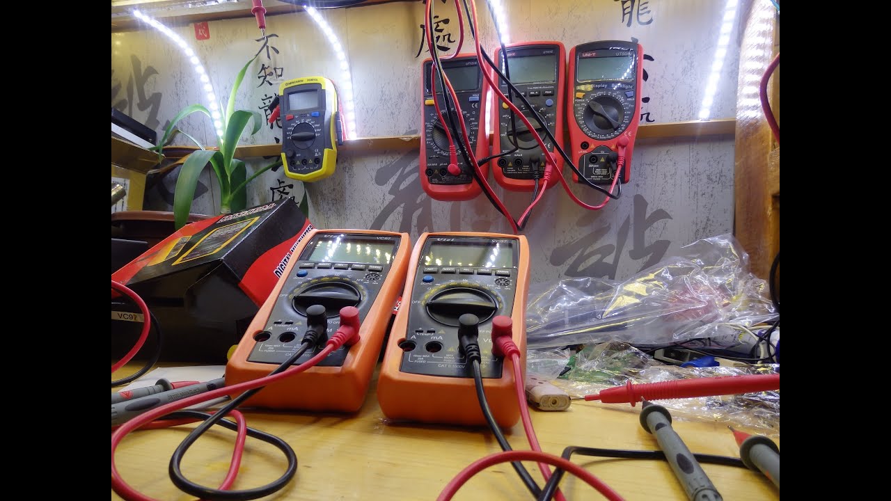 Обзор покупки из Китая Мультиметра VC97 31/2 авто с FLUKE 15B,  для начинающих