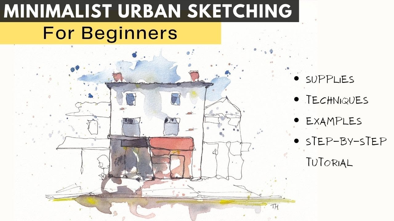 Minimalist Urban Sketching For Beginners - Step by Step!