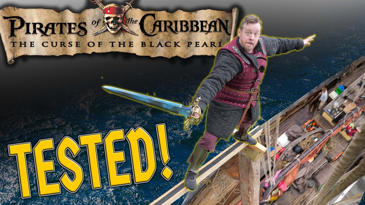 This was risky - sword fighting on a NARROW BEAM -TESTED!