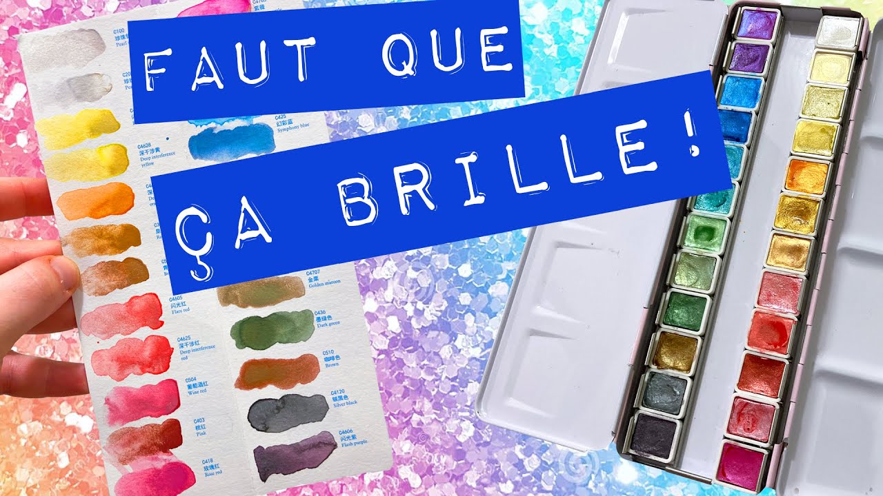 Aquarelles à paillettes Paul Rubens : Unboxing et test !