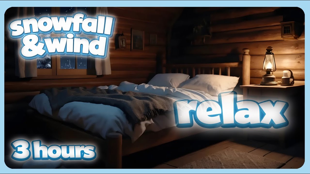 Pure Blizzard Sounds from Inside a Cozy Winter Cabin | 3 Hours (no music)