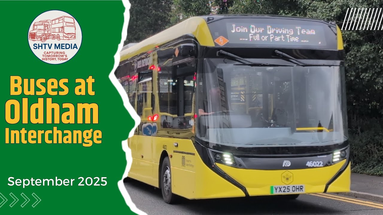 Bus Spotting in Oldham – Bee Network Action at the Bus Station | September 2025