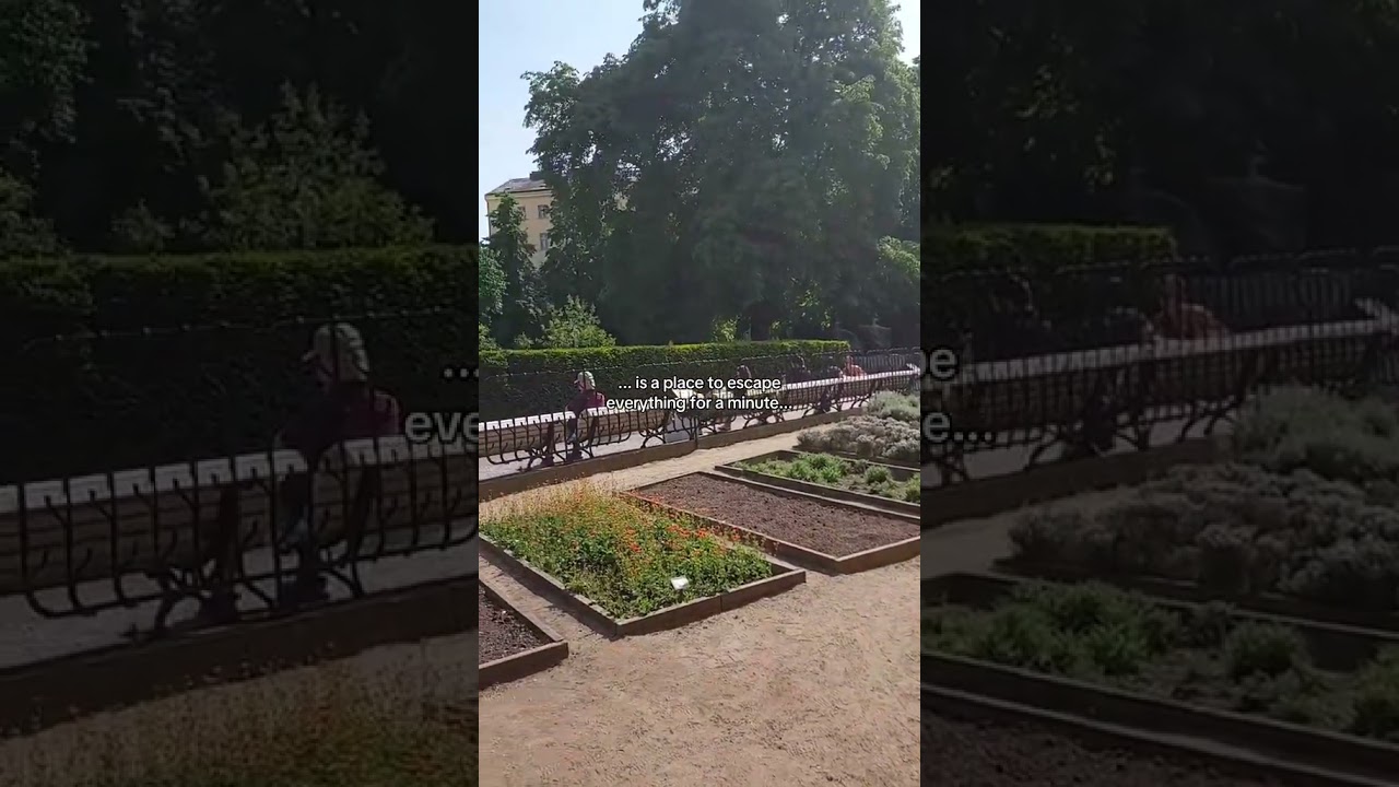 hidden park in Prague #praguetrip #praguetips