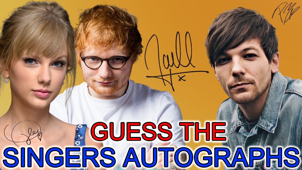 Guess The Singers Autograph | Whose Autograph Is This? | 40 Autographs