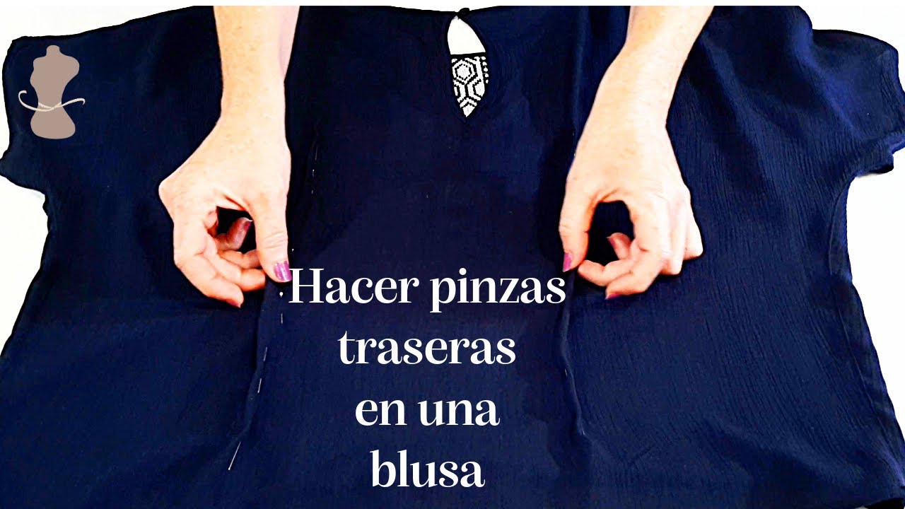 Hacer pinzas traseras en una blusa