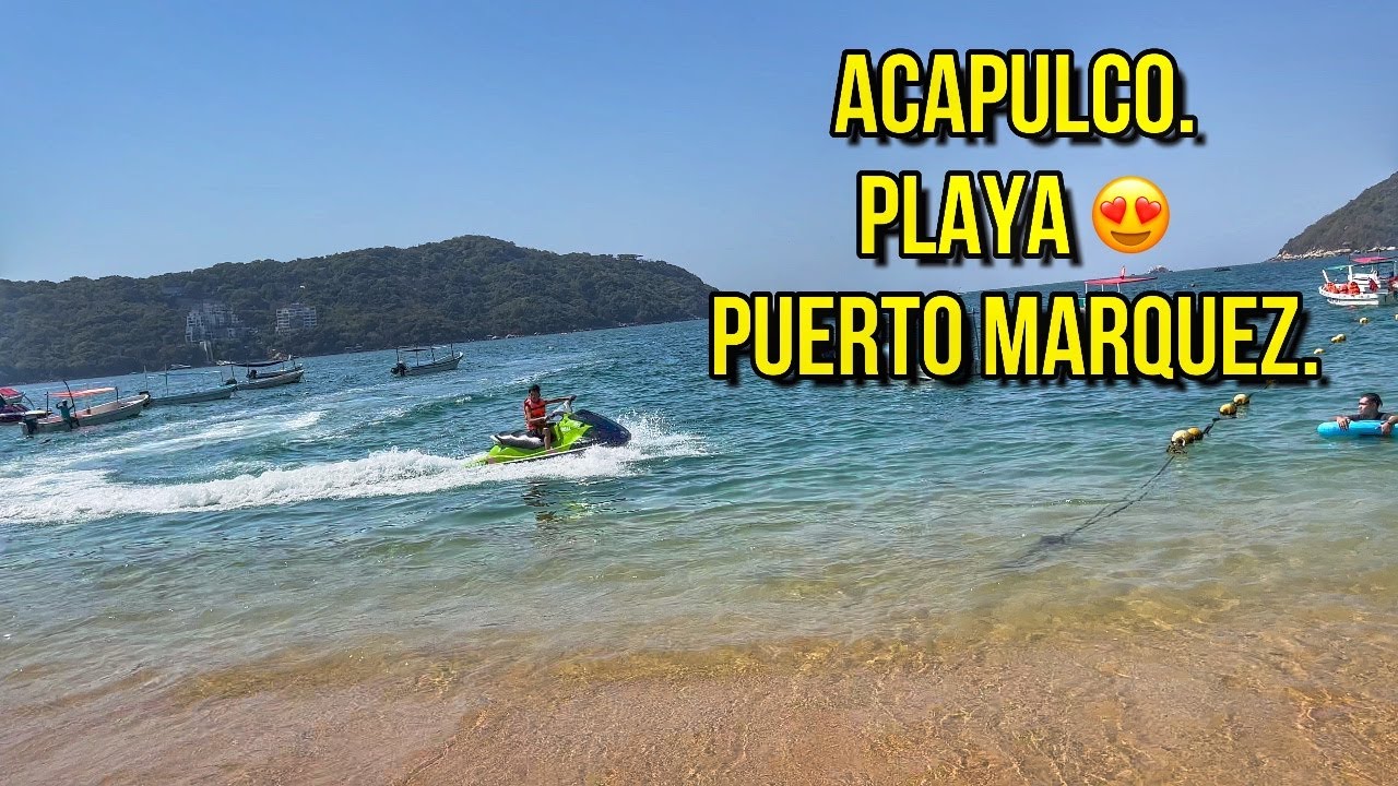 La playa que debes visitar de ACAPULCO es hermosa 😍? Playa PUERTO MARQUEZ. Costos $$ y que comer 4K.