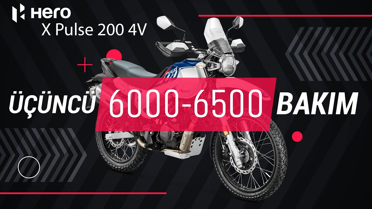 Hero X Pulse 200 4V 6000 ve 6500 Km | 3. Bakımda Yapılması Gerekenler