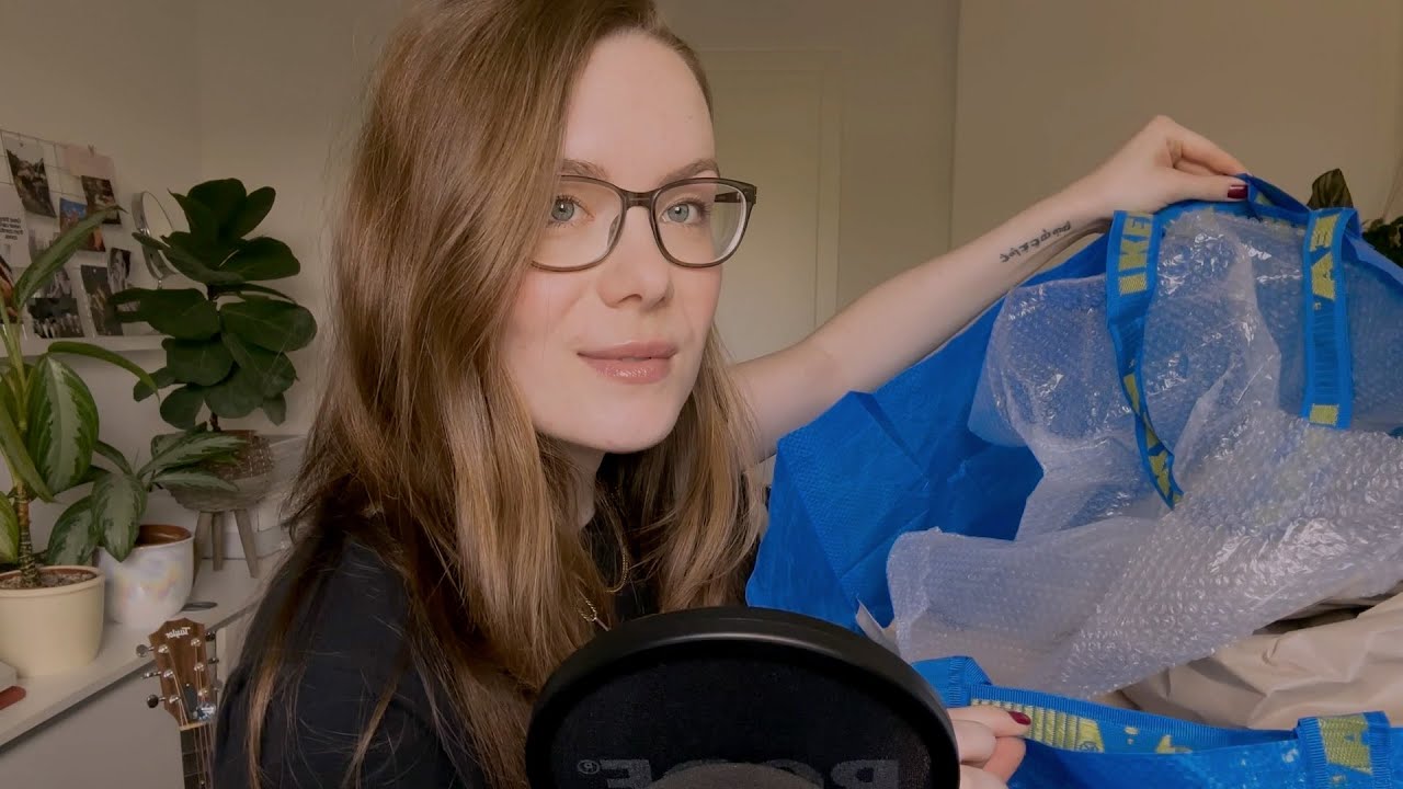 ASMR IKEA Packaging Triggers (trying ASMR for the first time 🤭)