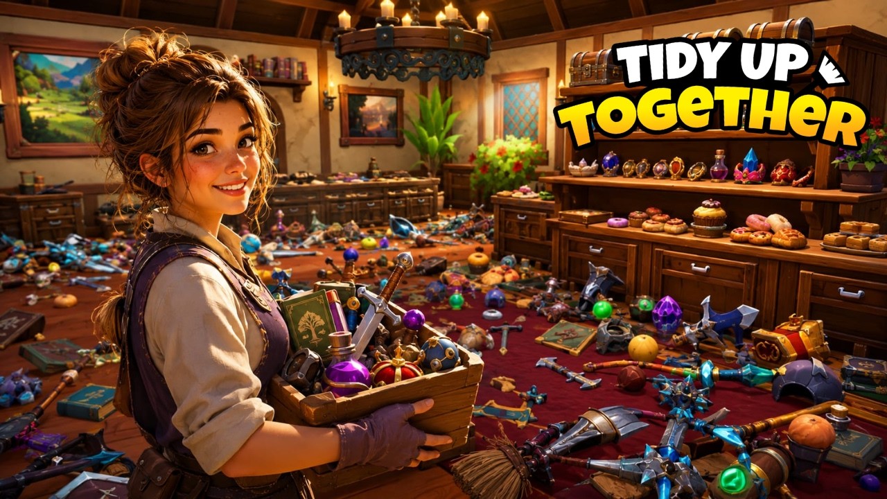 Tidy Up Together! 🧹 TIDYING UP 4,000 MEDIEVAL ITEMS Long Gameplay - No Commentary