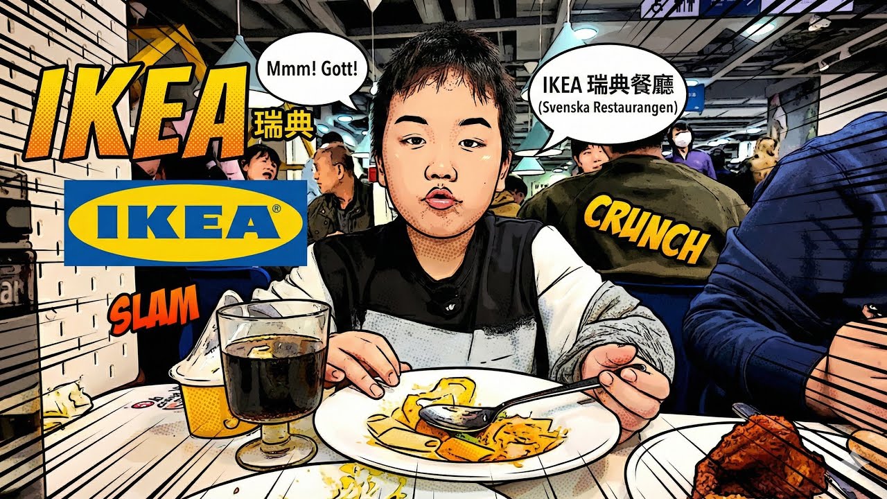 IKEA 瑞典餐廳 吃播