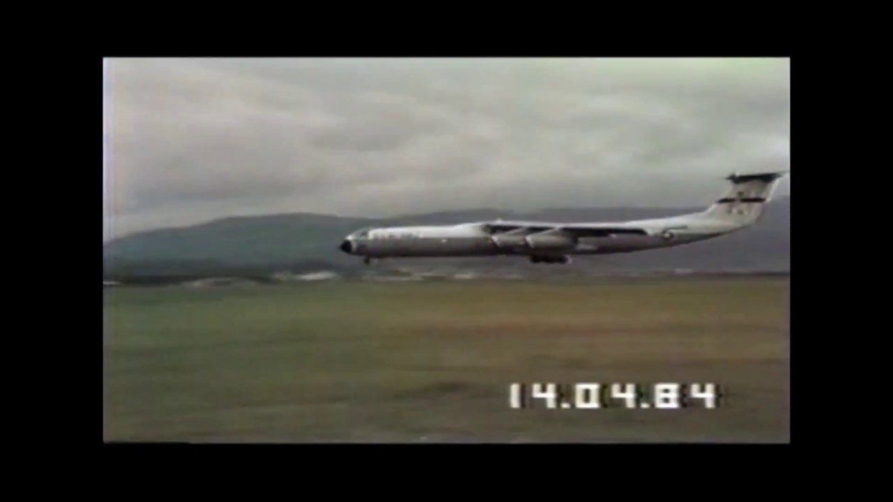 Aircraft at Lajes Field in 1984