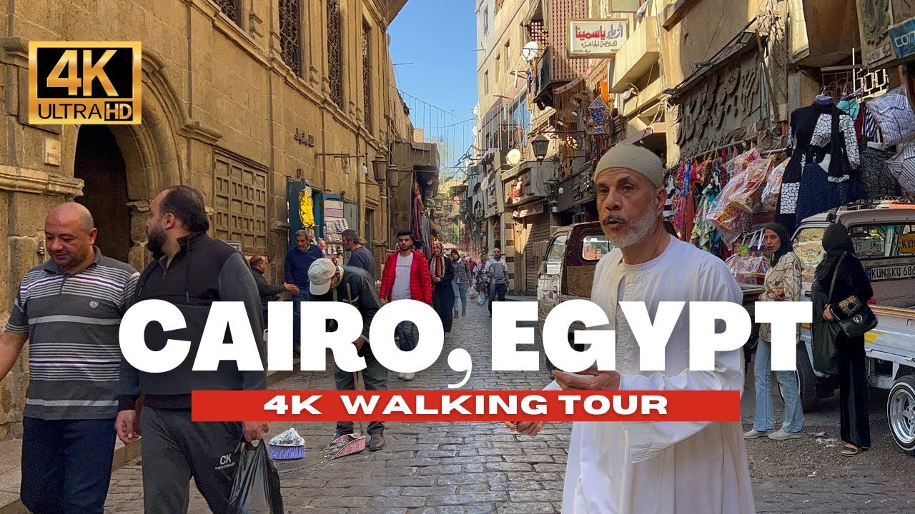 🇪🇬 CAIRO EGYPT, RAMADAN WALKING TOUR, CAIRO MARKET CITY WALK | 4K HDR - 60fps