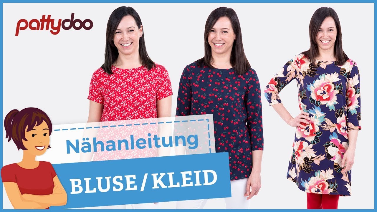 Eine Bluse aus Viskosestoff n&auml;hen - mit Abn&auml;hern, Beleg und R&uuml;ckenschlitz