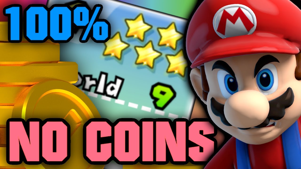 How many coins does it take to 100% New Super Mario Bros. Wii?