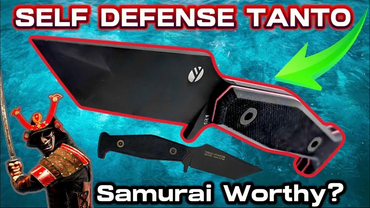 Обзор ножей Beckwith Covert Tanto Defensive Daily Carry Fisher Blades | EDC Samurai Fixed Blade K...