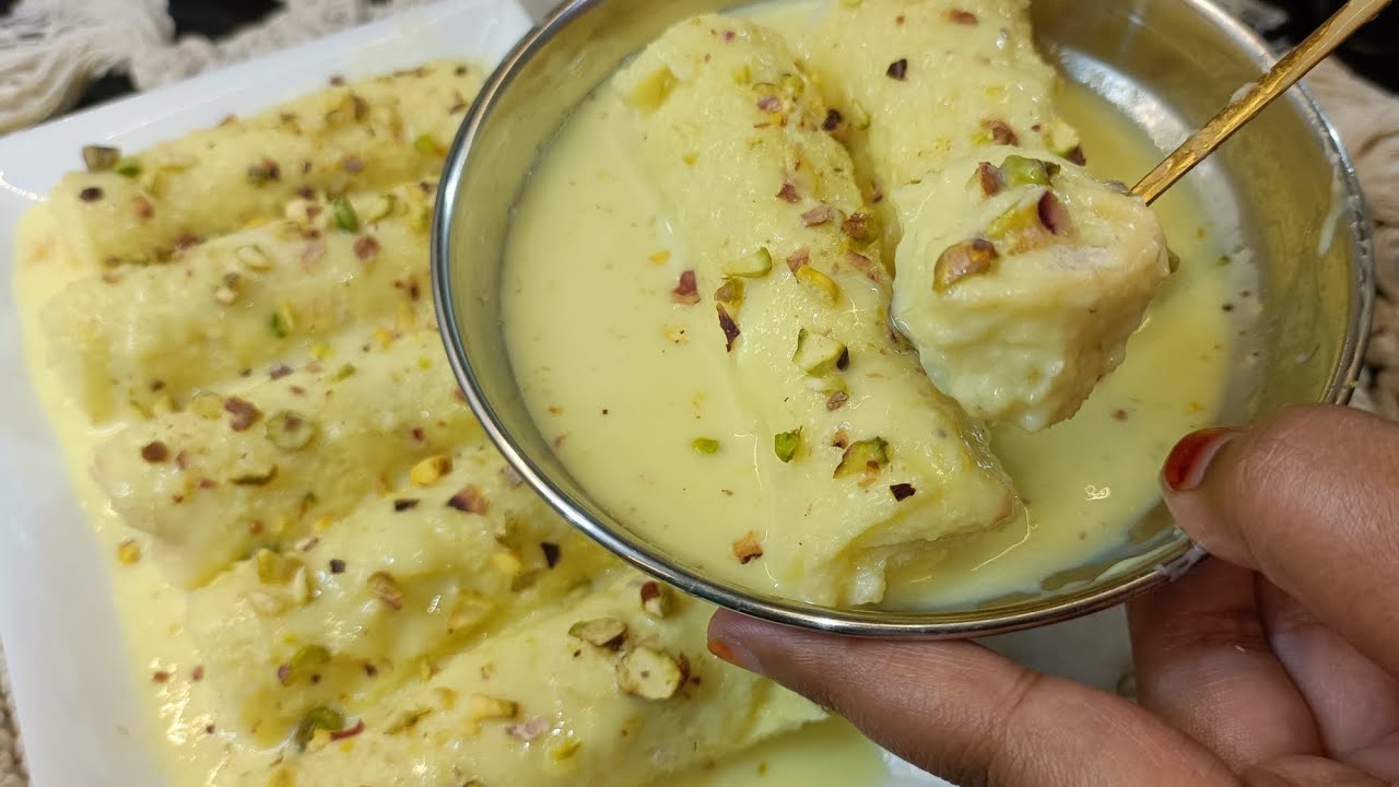 इफ्तार में बने 5 मिनट में ब्रेड मलाई रोल जो भी खाएगा आपकी तारीफ करके जाएगा by dishesbylaiva 