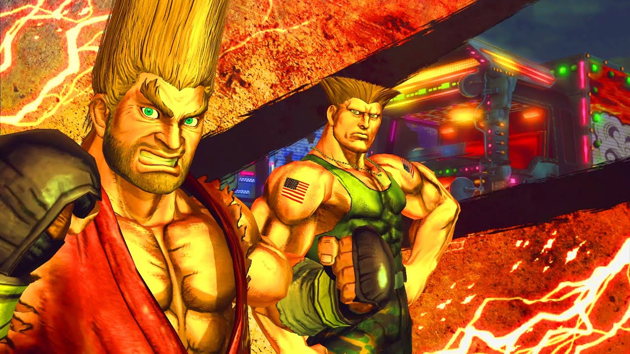 The Flattop Hairstyle Team! ║Paul/Guile Team║Street Fighter X Tekken║Arcade Mode║