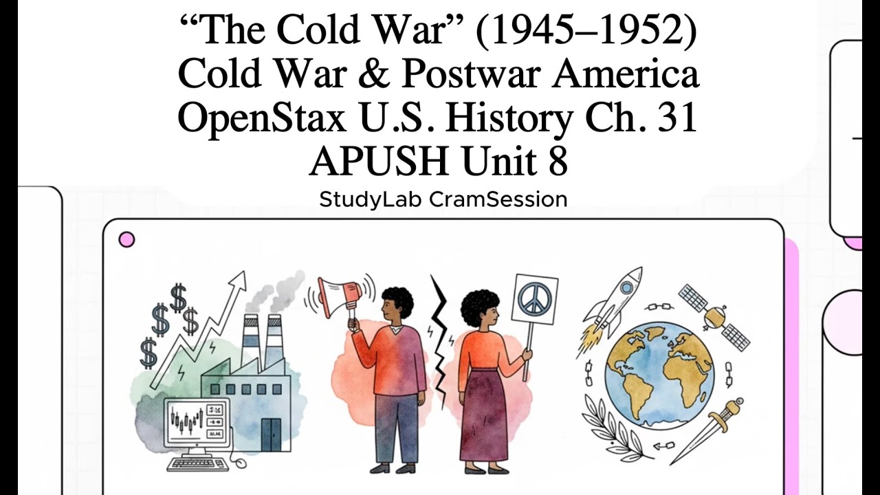 The Cold War” (1945–1952). OpenStax U.S. History Ch. 31. APUSH Unit 8 – Cold War & Postwar America