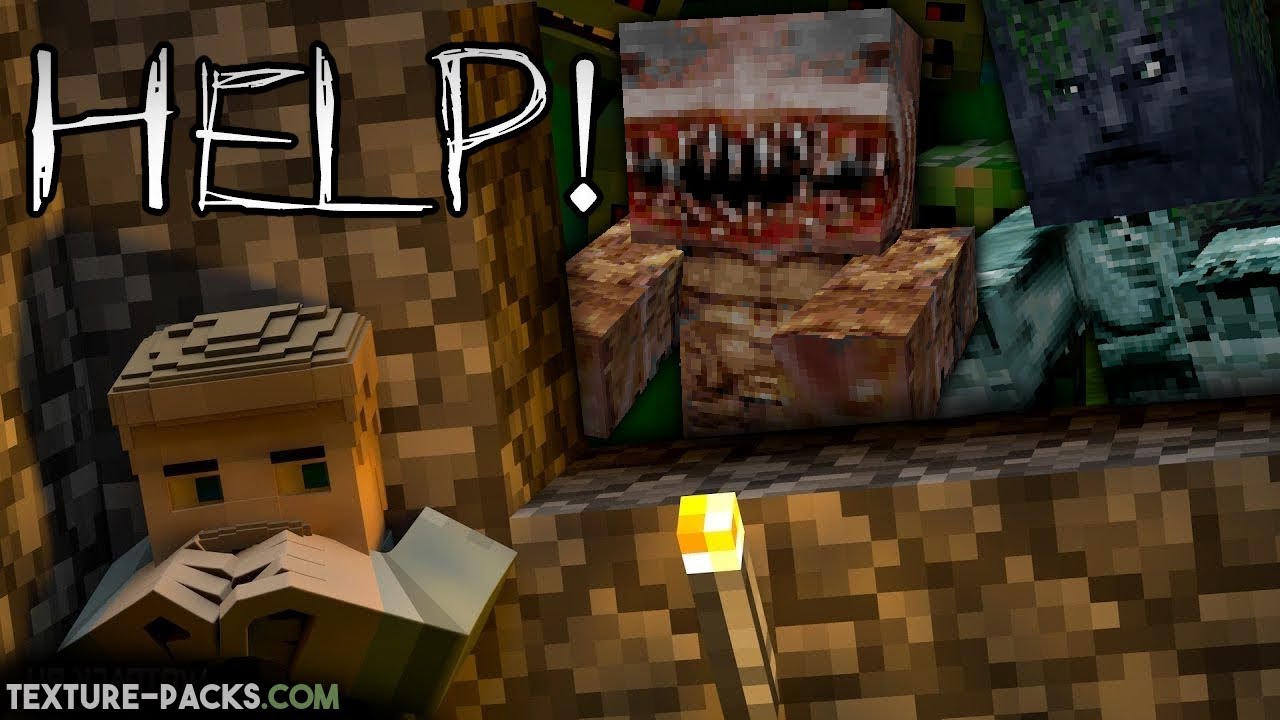 Best Minecraft Horror Texture Pack! 😱⚠️ (BloodCraft Texture Pack Download)