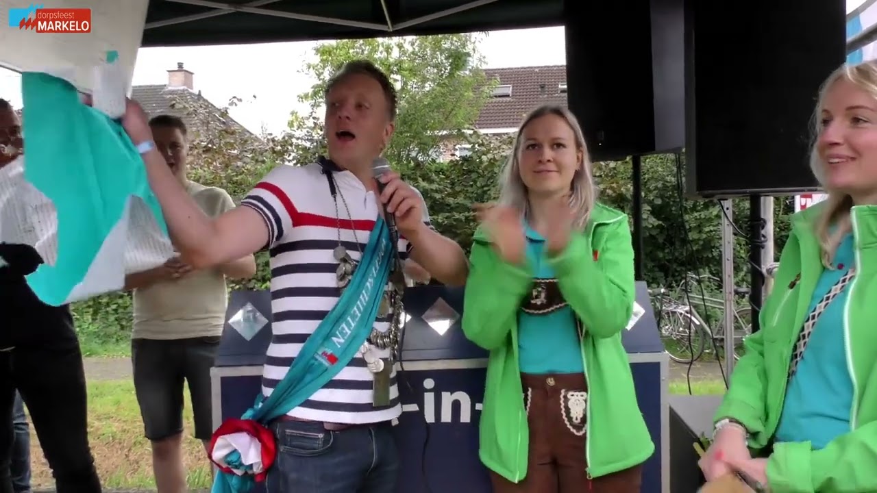 Ophalen schutterskoning Roy Krijgsman, Dorpsfeest Markelo 2024