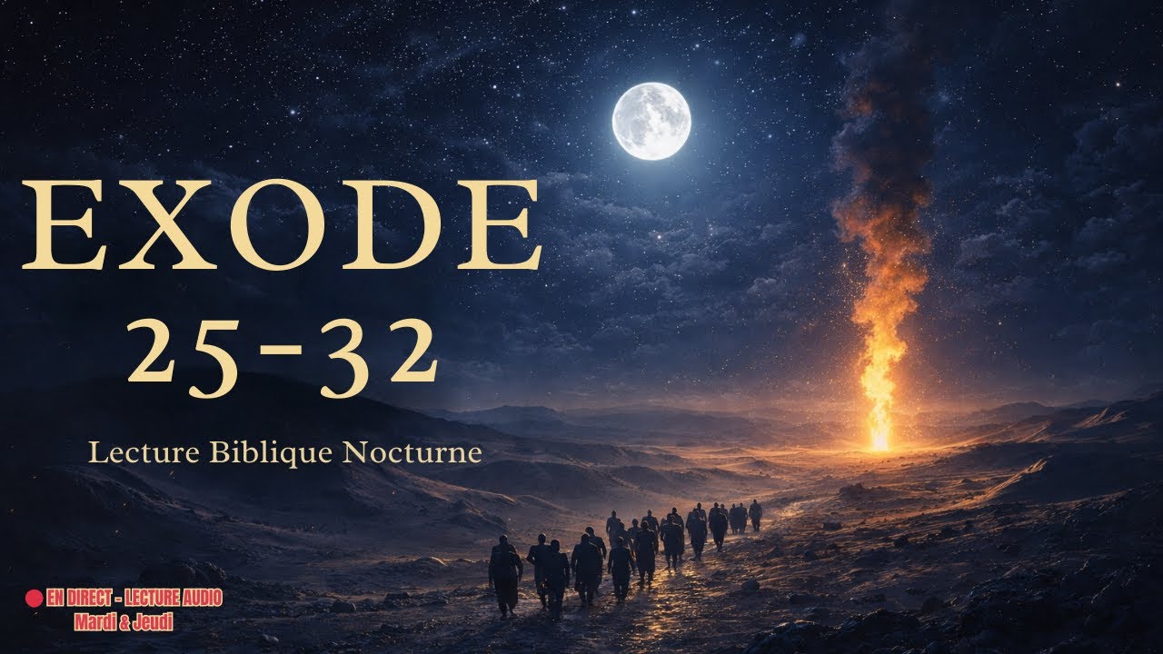 🌙 Dieu prépare sa demeure — Exode 25–32 | Lecture Apaisante | LIVE AUDIO