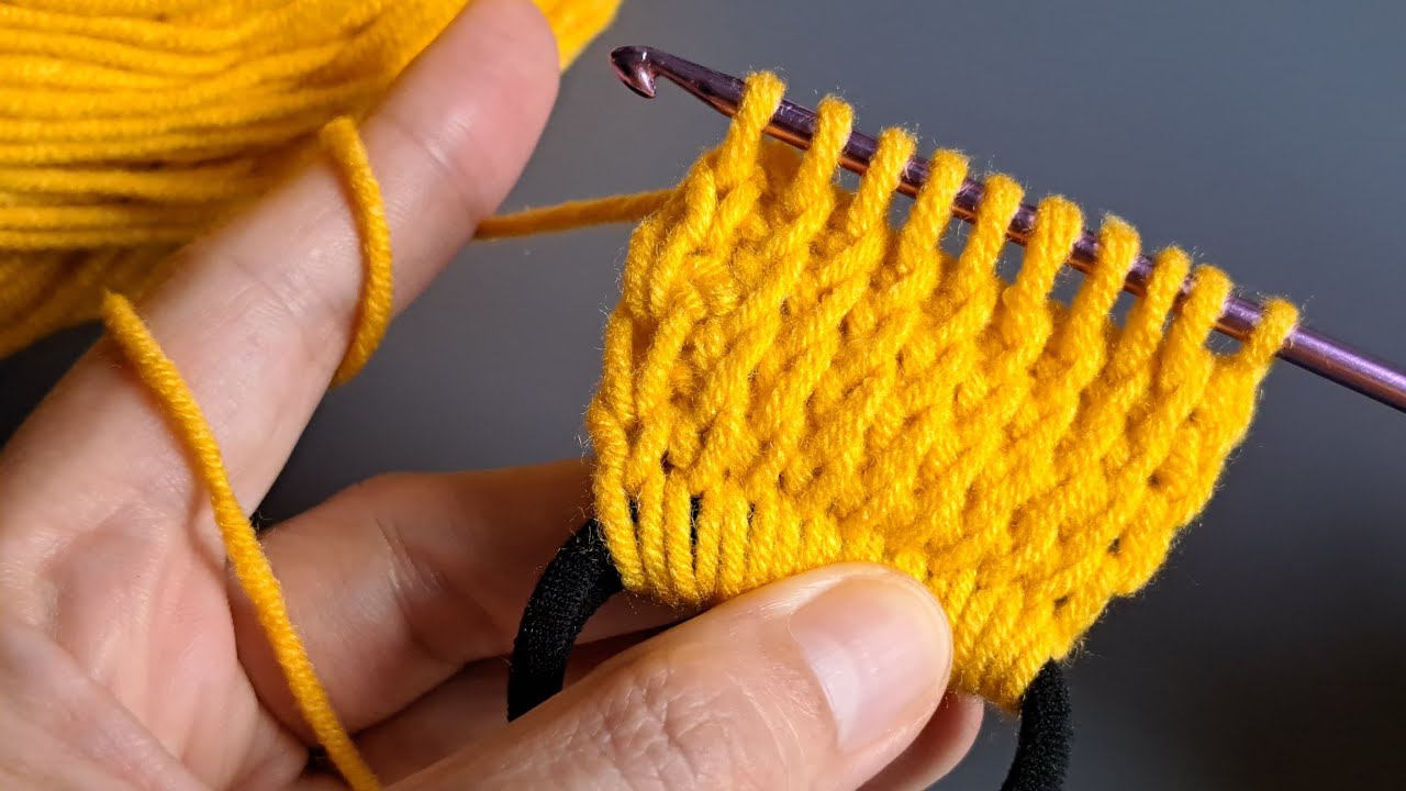Pretty! 🌼Tunisian crochet headband 🌻Step by step 🌹Easy Crochet!