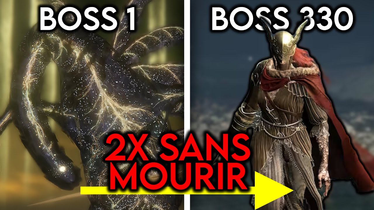 330 bosses d'ELDEN RING SANS MOURIR en ALEATOIRE (2x165 bosses d'affilés, 3eme mondial à le faire)