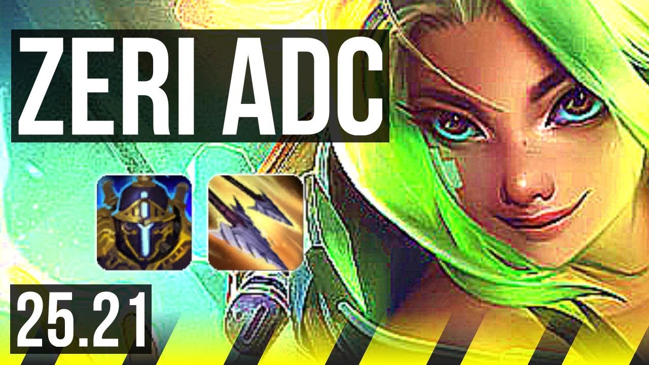 ZERI & Nami vs KAI'SA & Seraphine (ADC) | 12/1/1, Legendary | KR Master | 25.21