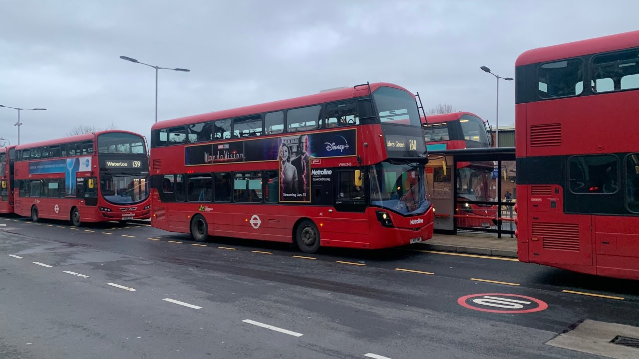 Full Route Visual | 260 | Golders Green - White City VWH2343 LK17DBY